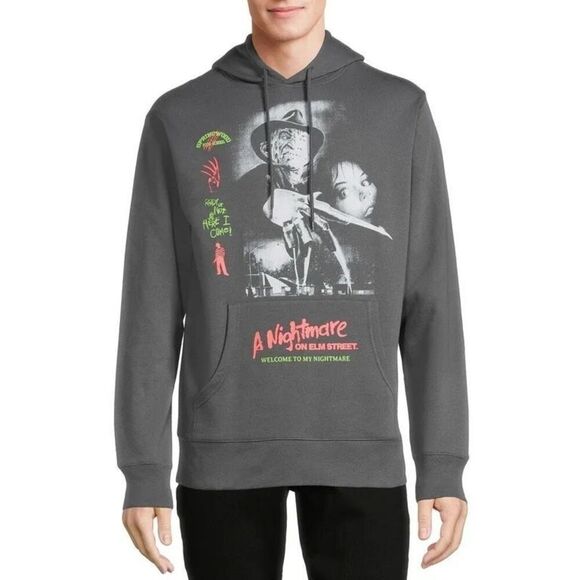 A Nightmare on Elm Street Grey Graphic Hoodie - Picture 1 of 6